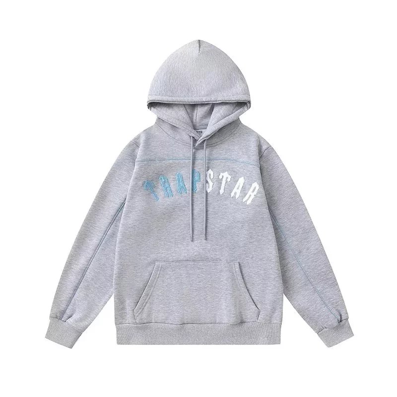 Trapstar Black and Blue Arch Logo Hoodie and Sweatpants Set - 6