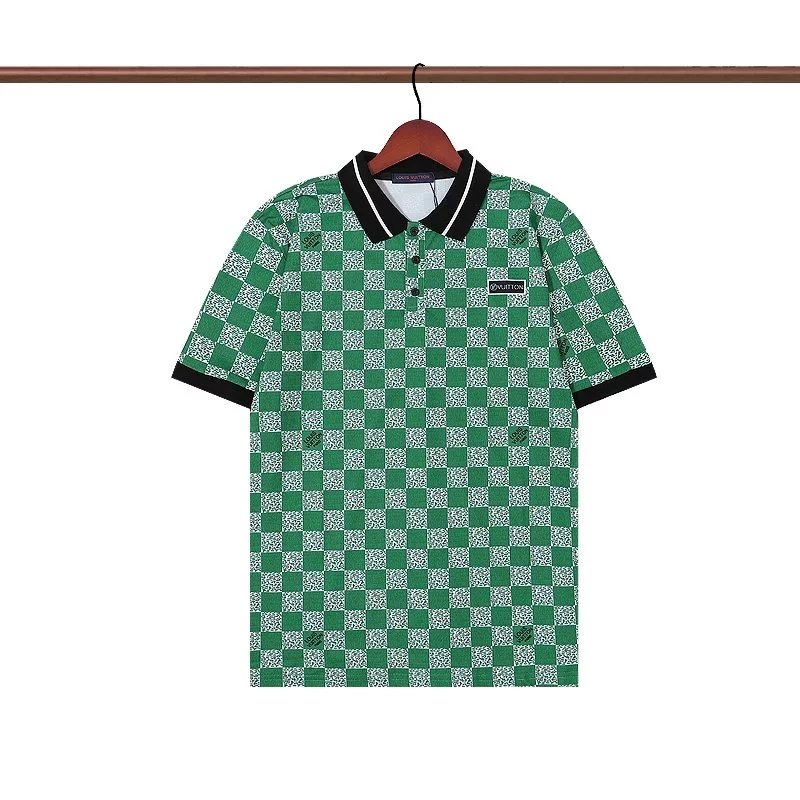 Louis Vuitton Checkerboard Monogram Polo Black Polo Shirt - 16