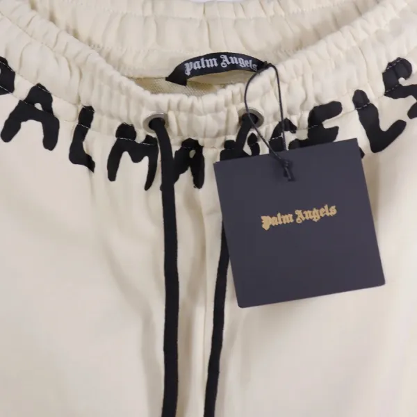 Palm Angels Palm Print Track Pants Navy White - 12