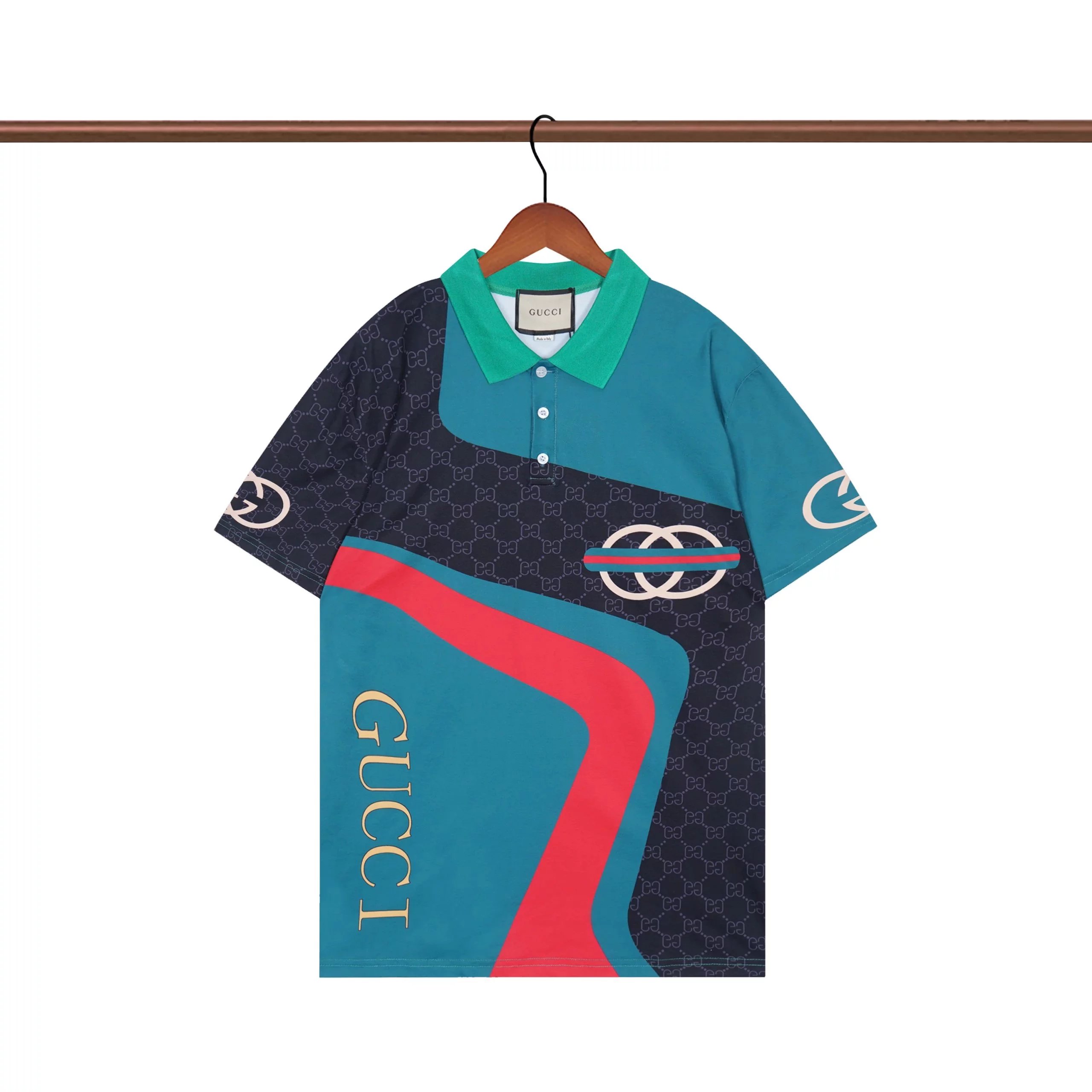Gucci Logo Print White Polo Shirt - 33