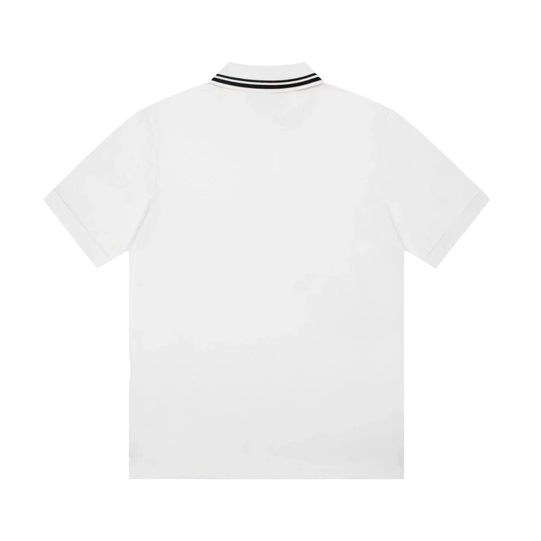 Gucci Logo Print White Polo Shirt - 4