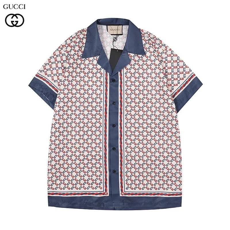 Gucci GG Mosaic Print Short-Sleeve Shirt and Shorts Set Multicolor - 12