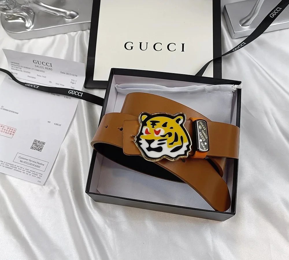 Gucci Interlocking G Buckle Leather Belt Black - 9