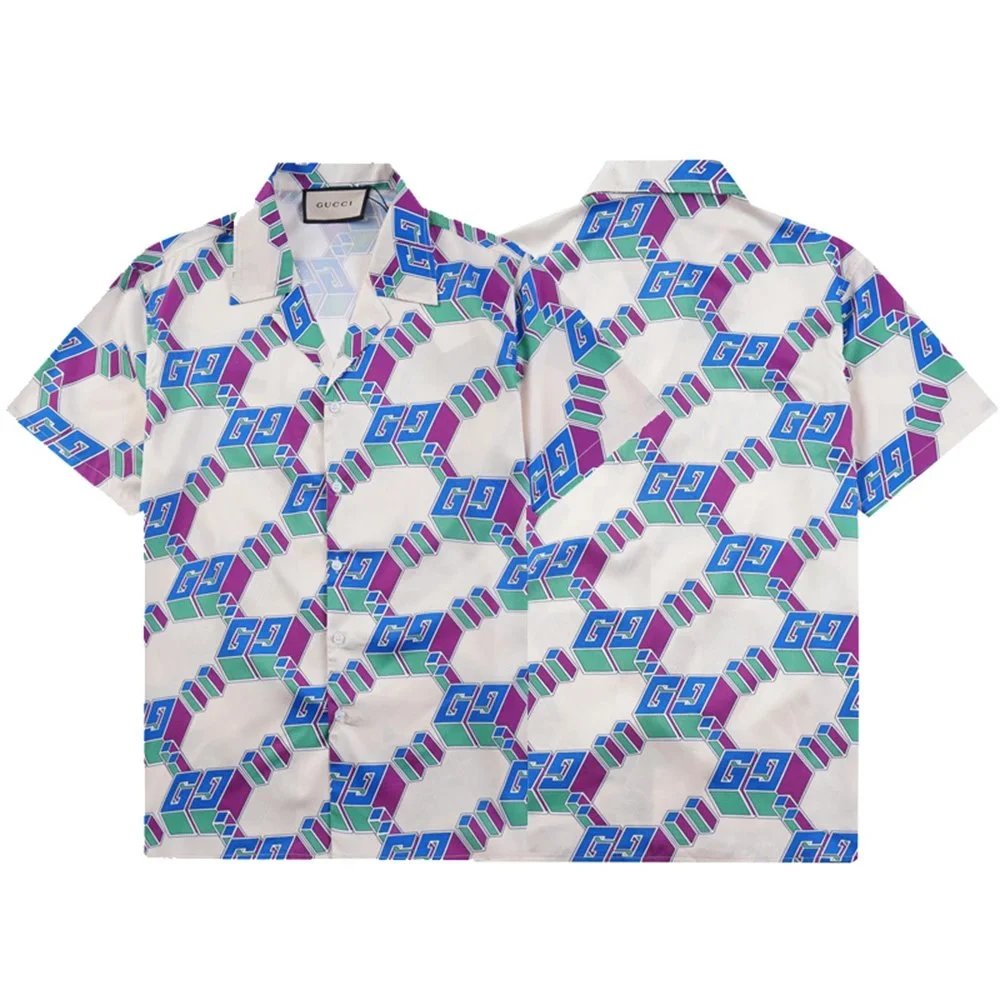 Gucci Floral Print Short-Sleeve Shirt Multicolor - 10