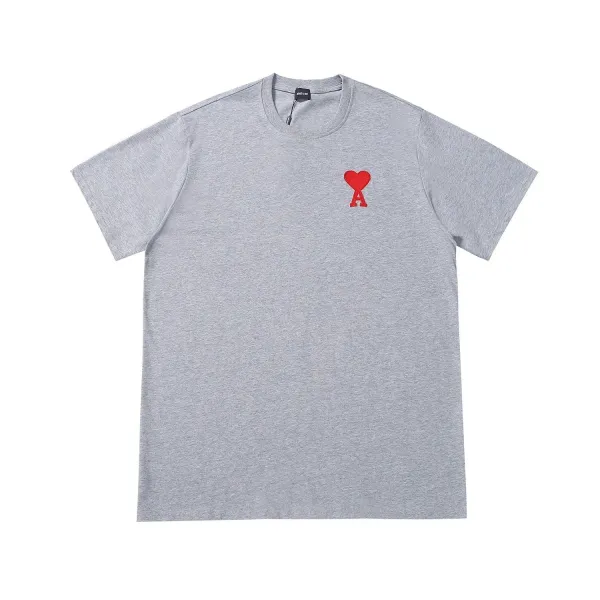 Comme des Garçons Play Heart Logo Gray T-Shirt - 11
