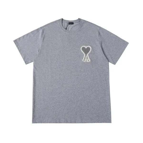 Comme des Garçons Play Heart Logo Gray T-Shirt - 18