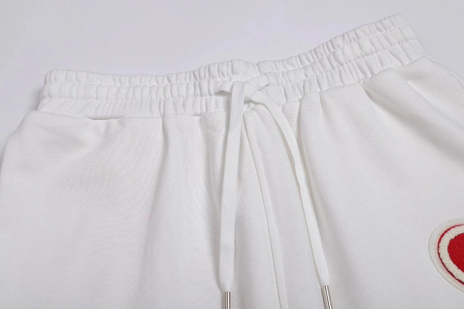 Ami Paris Heart Logo Shorts Beige - 3