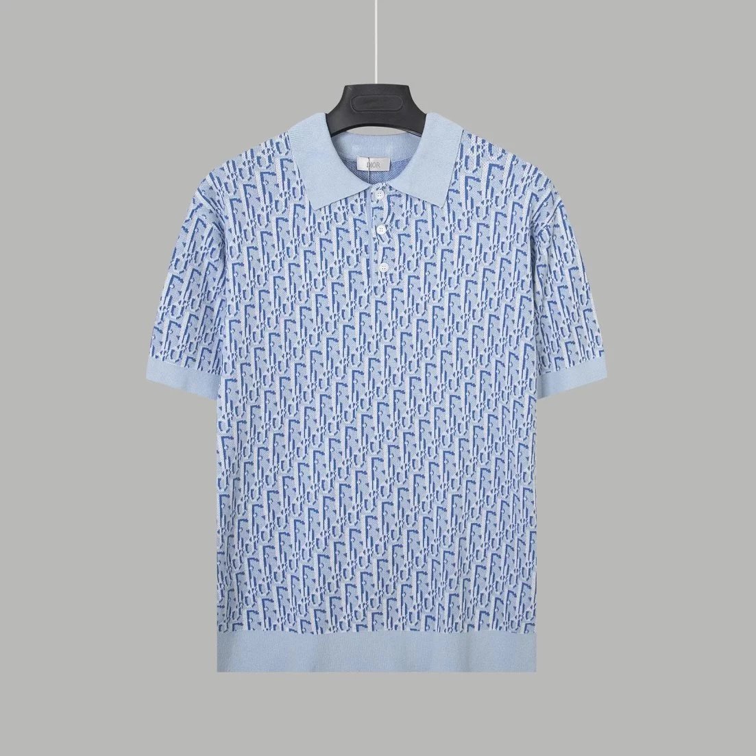 Dior Oblique Print Polo White Polo Shirt - 18