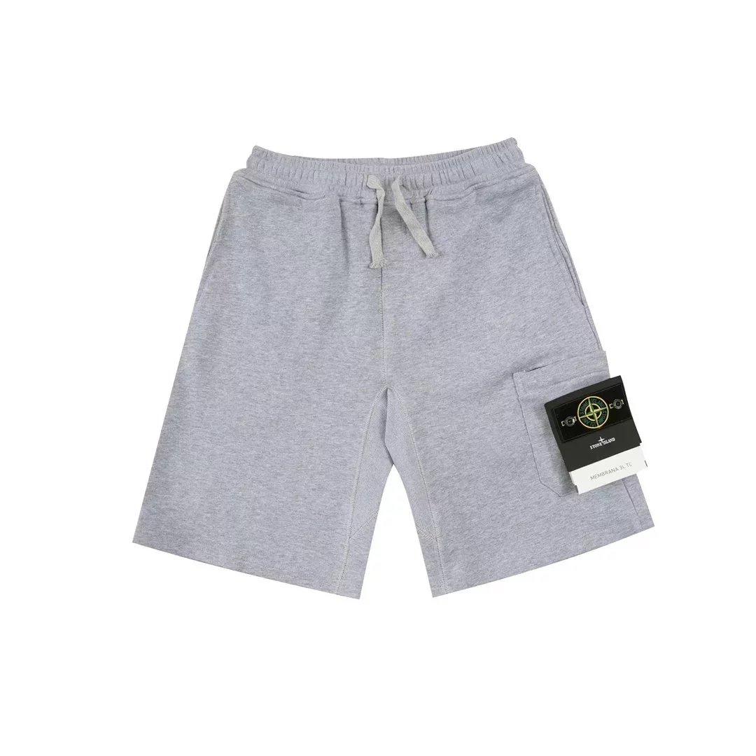 Stone Island Compass Logo Shorts Gray - 20