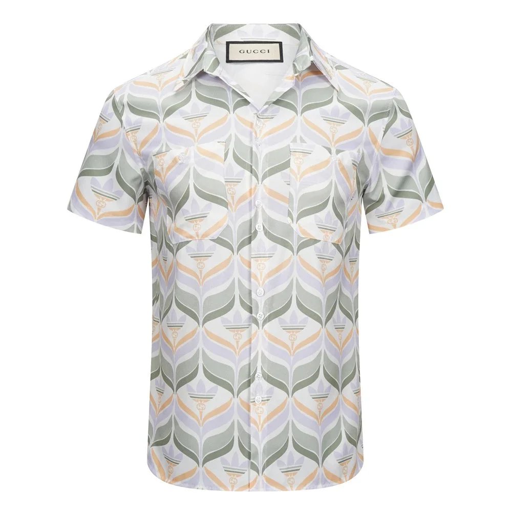 Gucci Floral Print Short-Sleeve Shirt Multicolor - 19