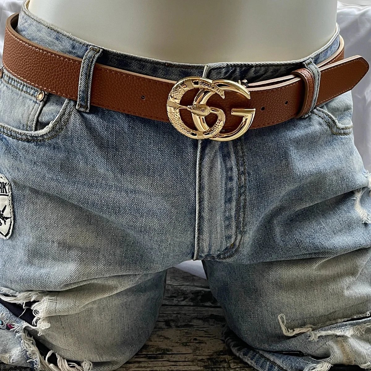 Gucci Interlocking G Buckle Leather Belt Black - 8