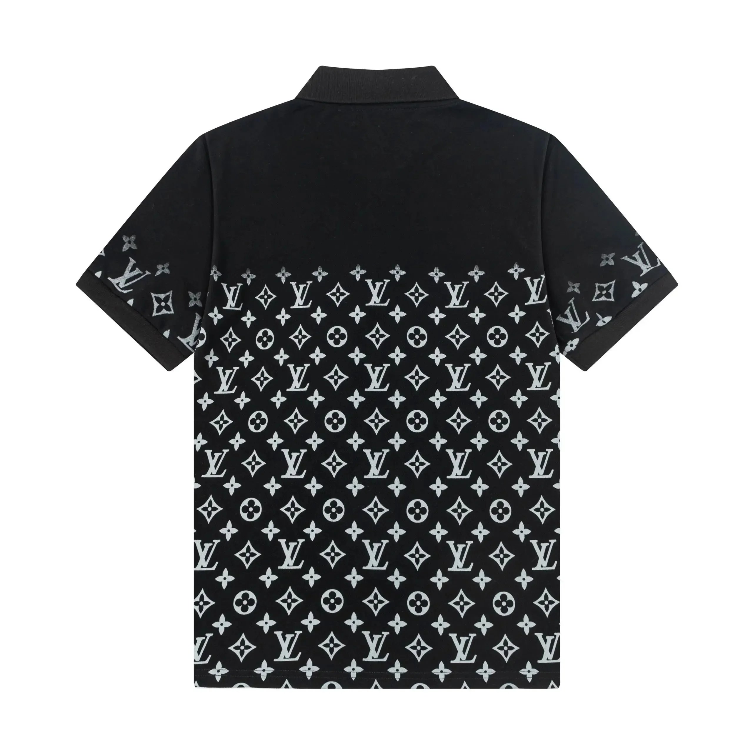 Louis Vuitton Monogram Square Patch Polo Gray Polo Shirt - 5