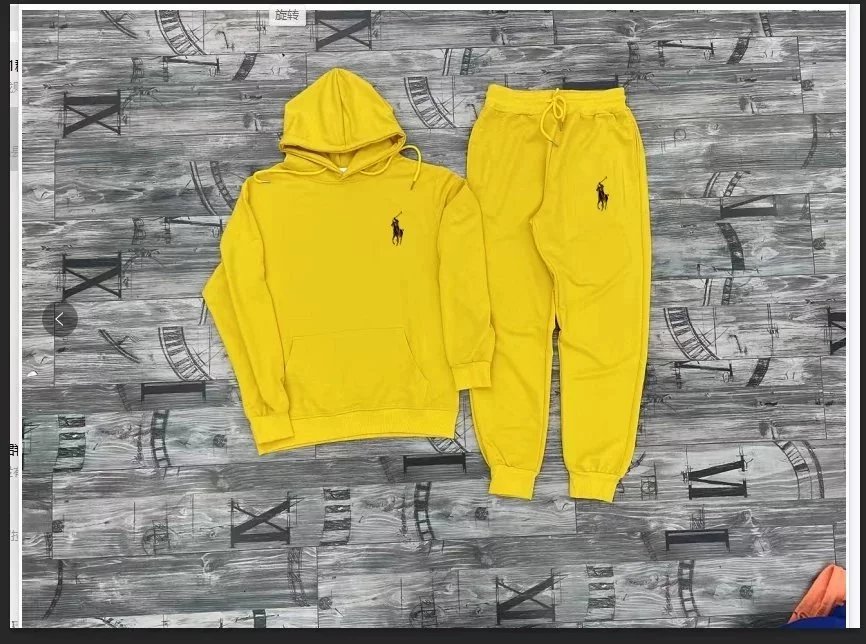 Polo Ralph Lauren Classic Logo Hoodie and Sweatpants Set Gray - 5