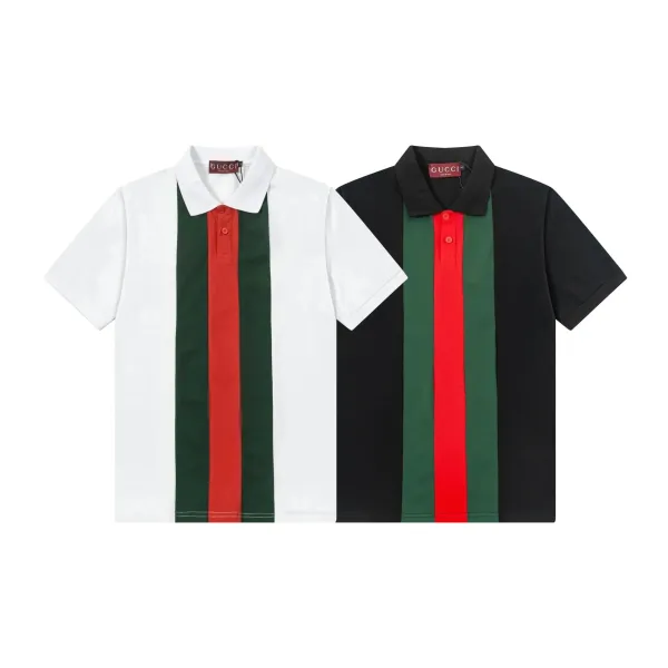 Gucci GG Monogram Print White Polo Polo Shirt - 3