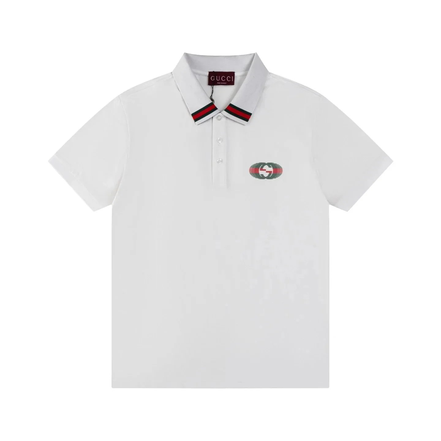 Gucci GG Monogram Print White Polo Polo Shirt - 15