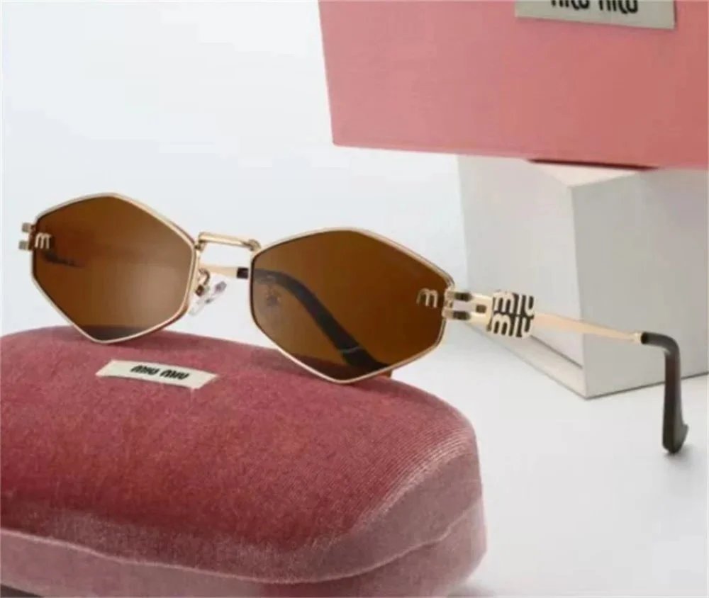 Miu Miu Octagonal Gold-Frame Optical Glasses Eyewear - 23