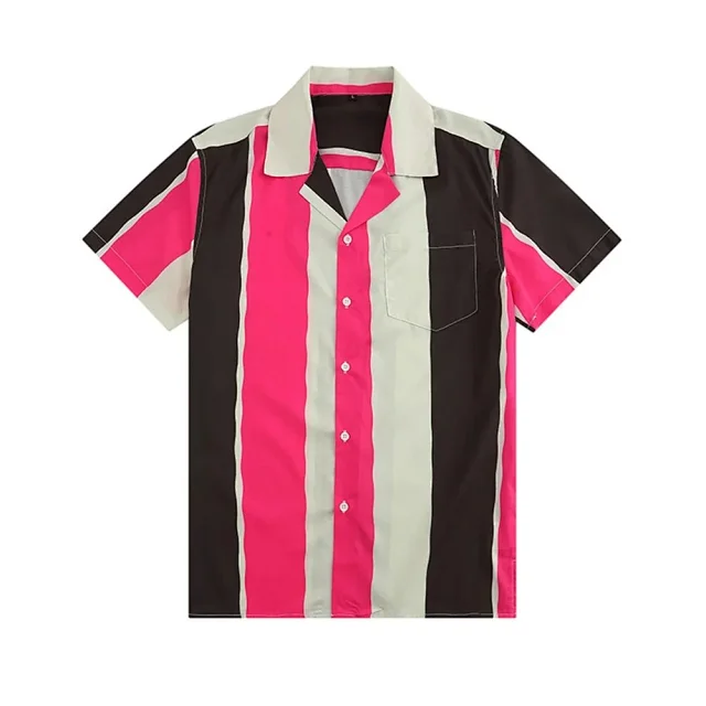 Prada Shirts Short-Sleeve Printed Camp-Collar Shirt product detail image 12