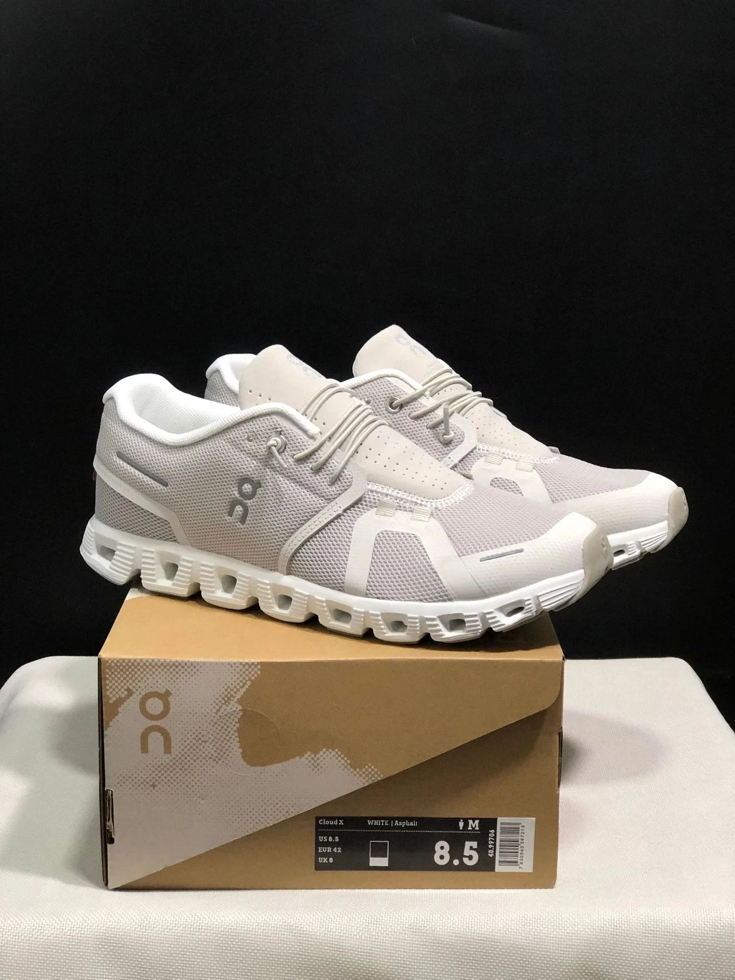 On Cloud X Rose Powder Soft Yarn Running Shoes - 6