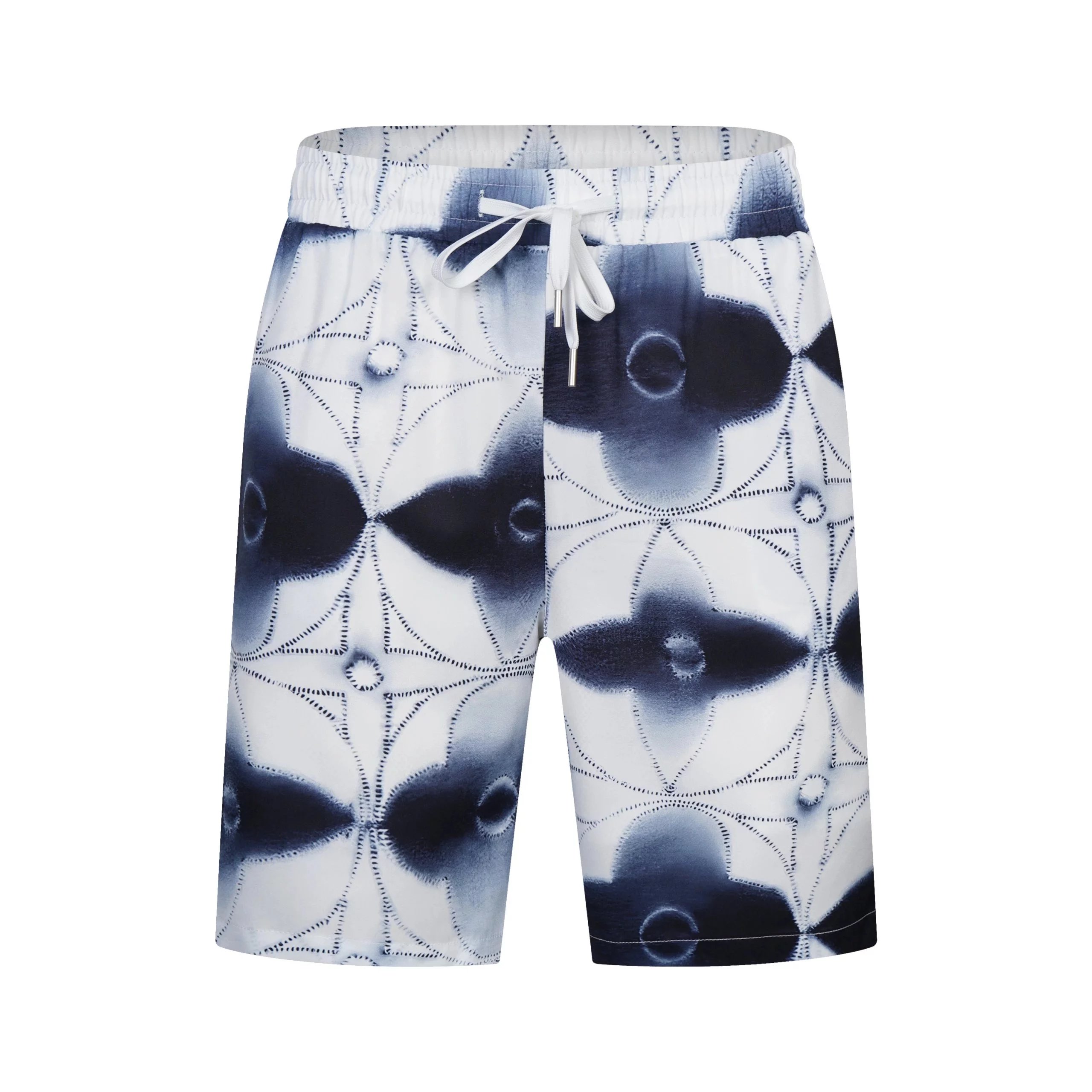 Design Louis Vuitton Logo Print White T-Shirt and Shorts Set Sets - 31