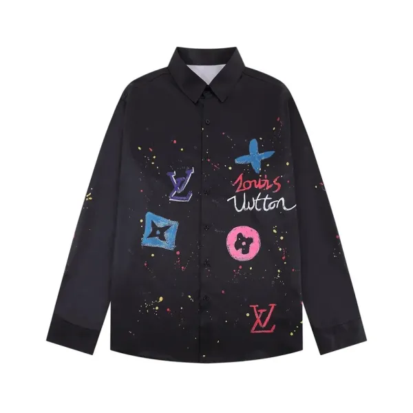 Louis Vuitton Floral Print Long-Sleeve Shirt White Multicolor - 16
