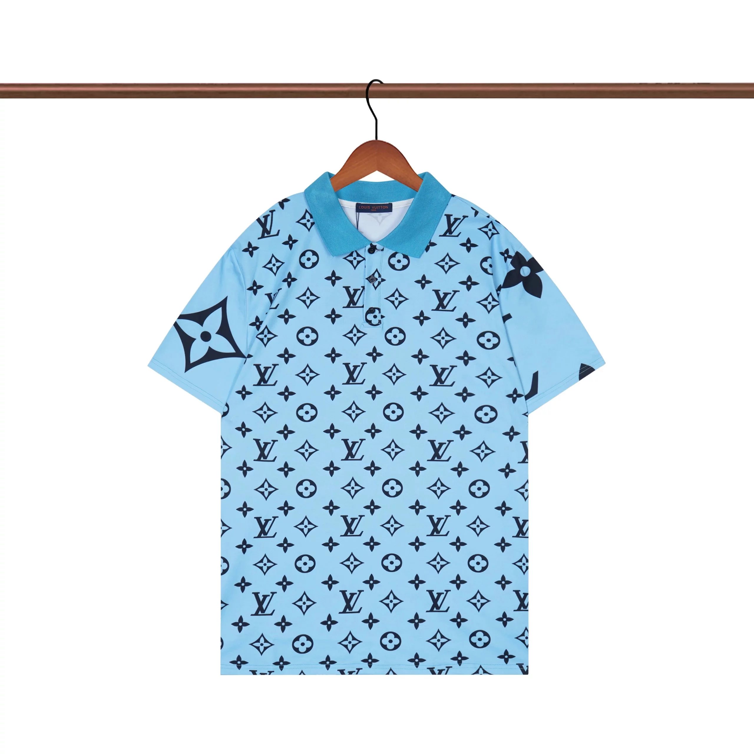 Louis Vuitton Checkerboard Monogram Polo Black Polo Shirt - 17