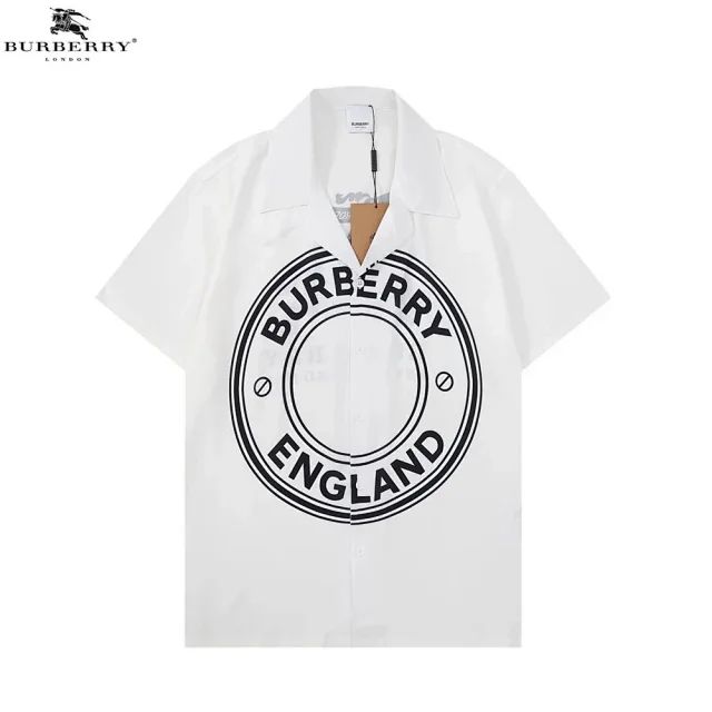 Burberry Shirts Short-Sleeve Check Button-Up Shirt product detail image 36