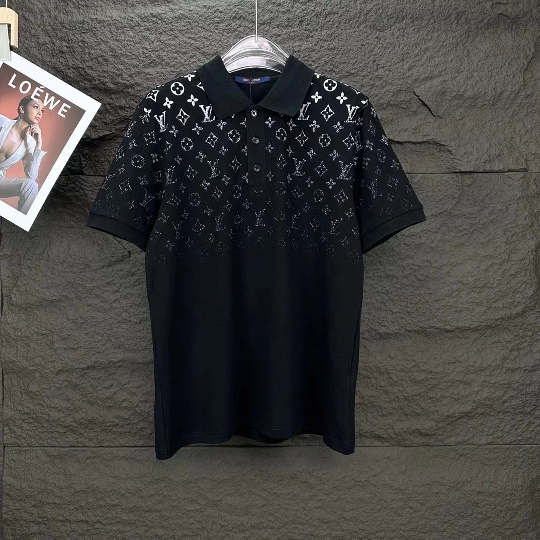 Louis Vuitton Checkerboard Monogram Polo Black Polo Shirt - 12