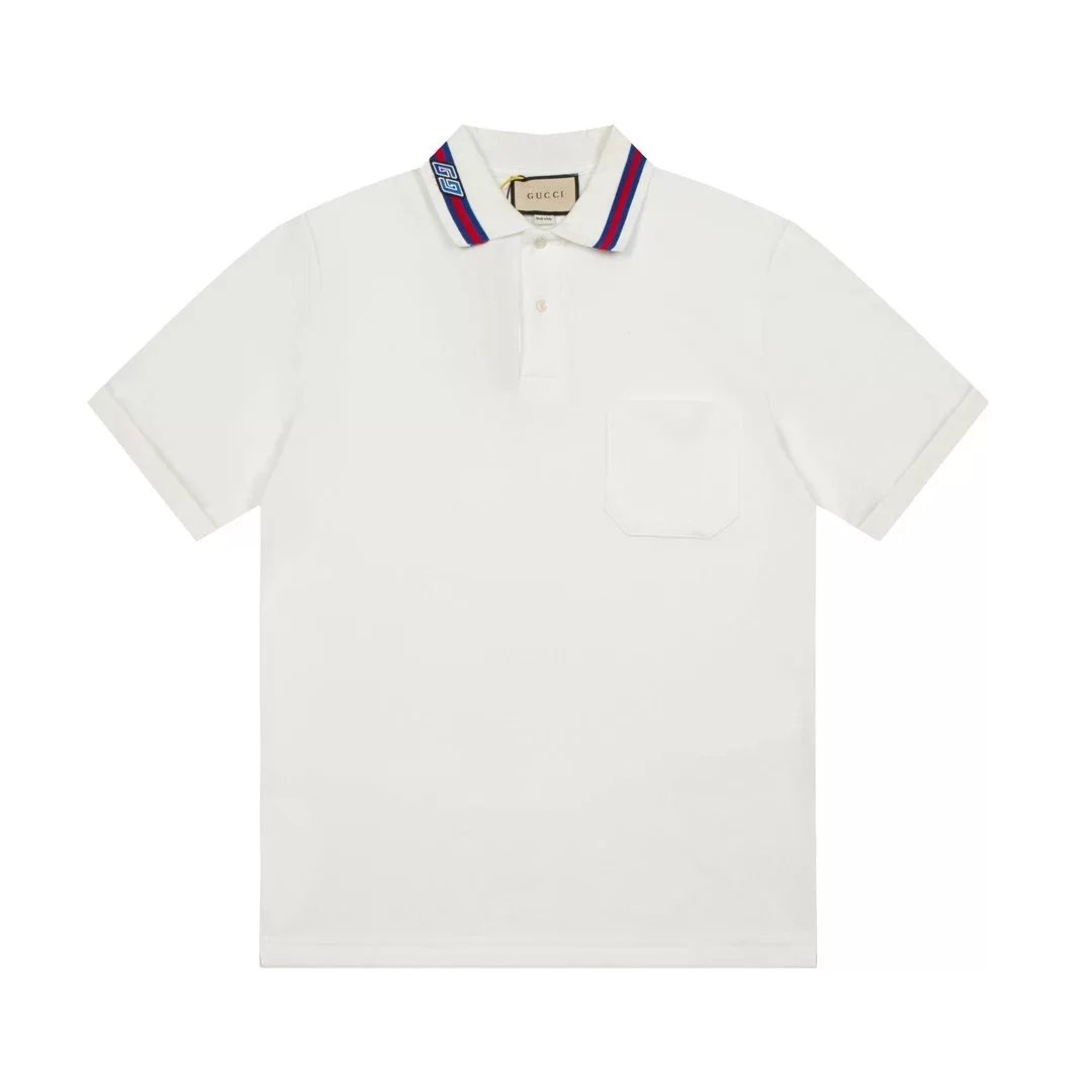 Gucci Logo Print White Polo Shirt - 17