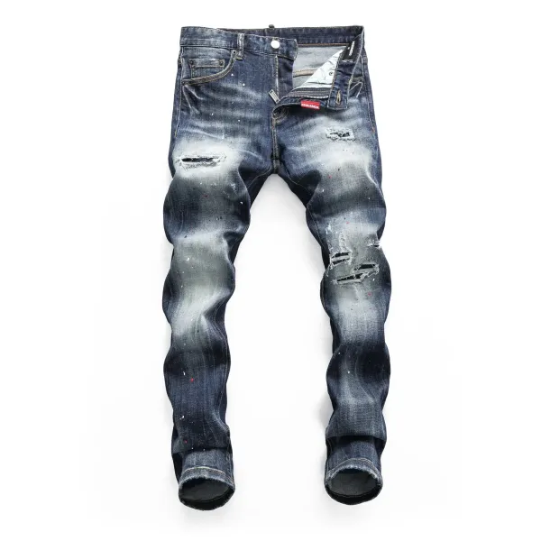 Dsquared2 Distressed Bleach-Splatter Denim Jeans - 22