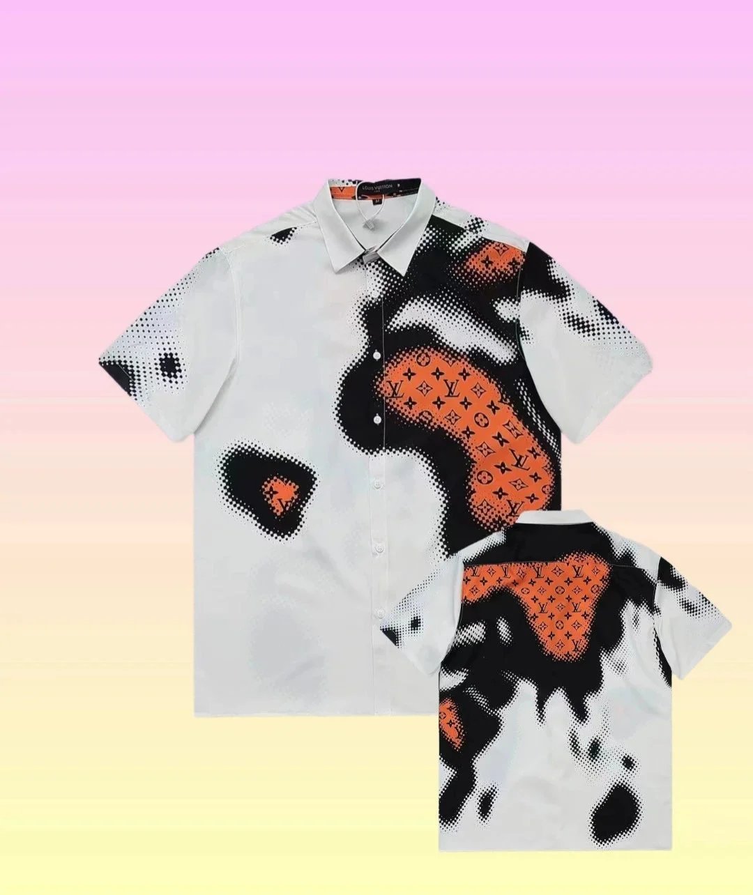 Design Checkerboard Pattern Short-Sleeve Shirt - 11