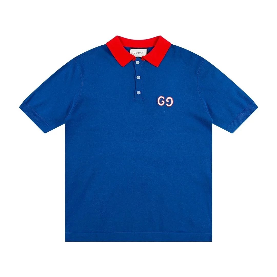 Gucci GG Logo Print Polo White Polo Shirt - 3