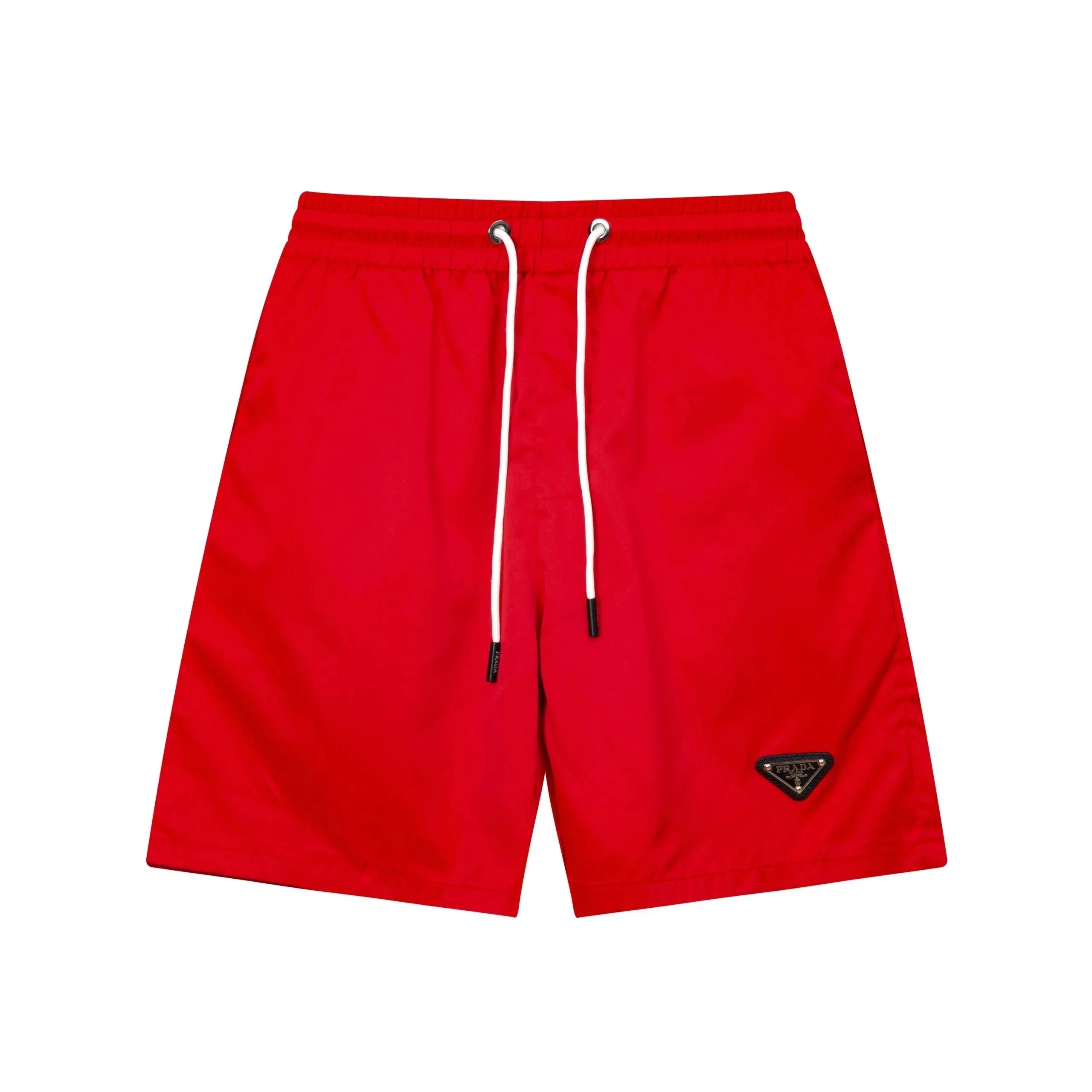 Prada Logo-Embroidered White Cotton Shorts - 26