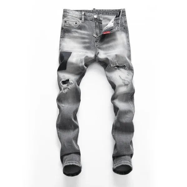 Dsquared2 Distressed Bleach-Splatter Denim Jeans - 25