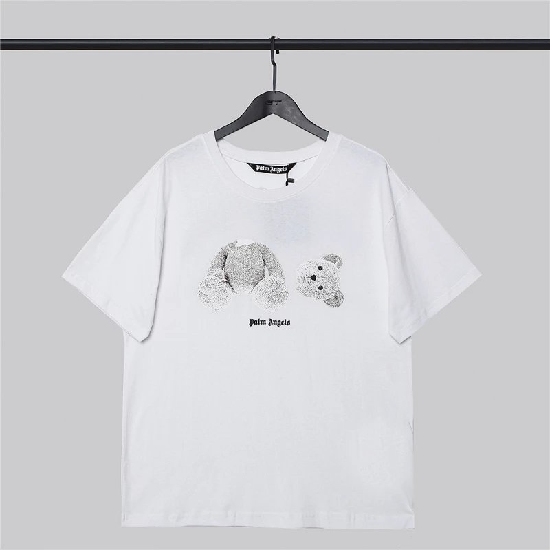 Palm Angels Bandana Bear Print White T-Shirt - 7
