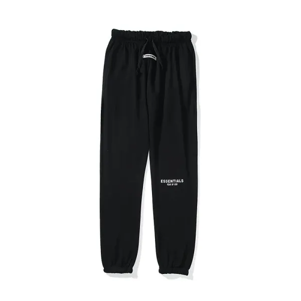 Essentials Track Pants Burgundy with Cream Side Stripes Sweatpants - 23