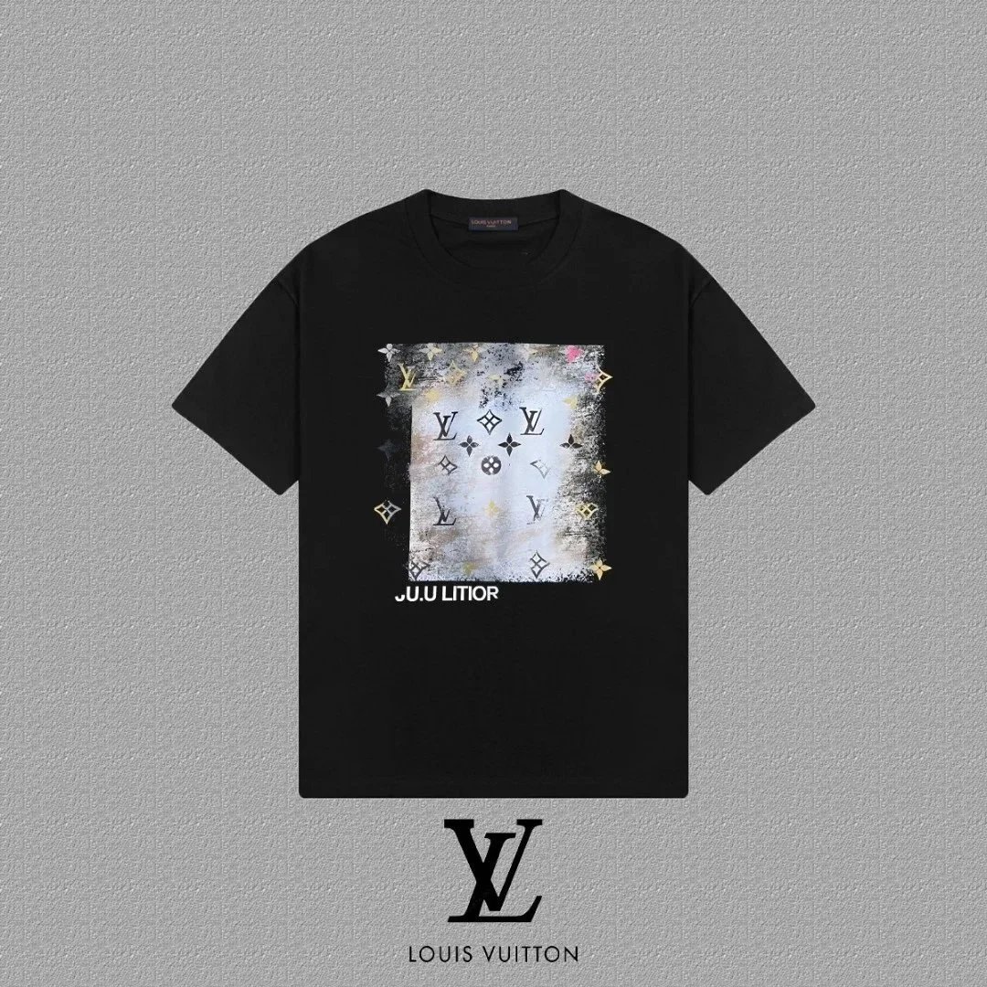Louis Vuitton Paris River Scene Graphic T-Shirt Black - 5