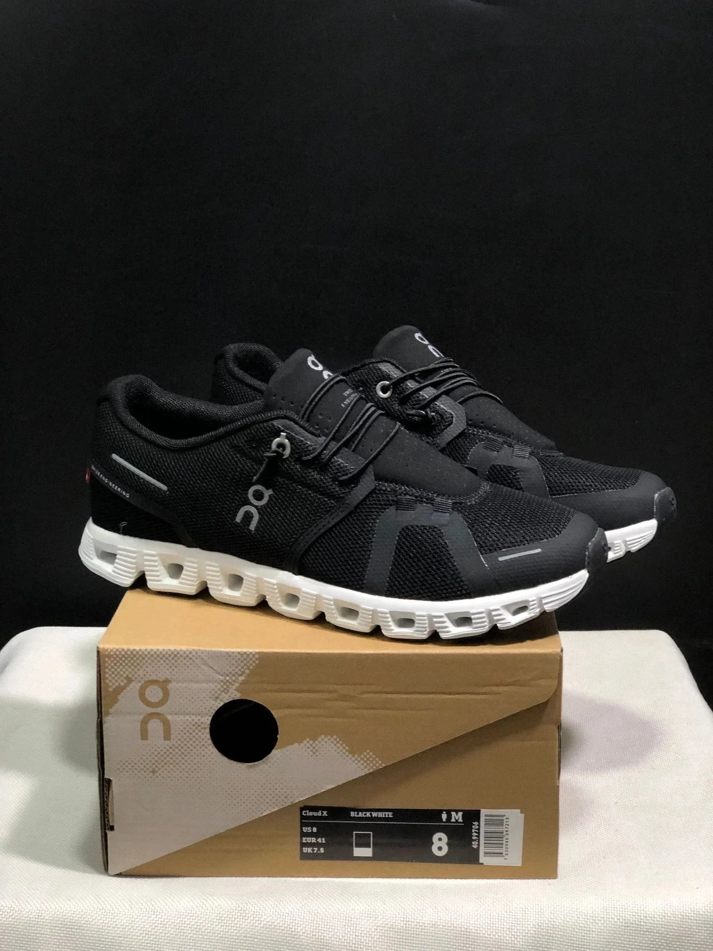 On Cloud X Rose Powder Soft Yarn Running Shoes - 7