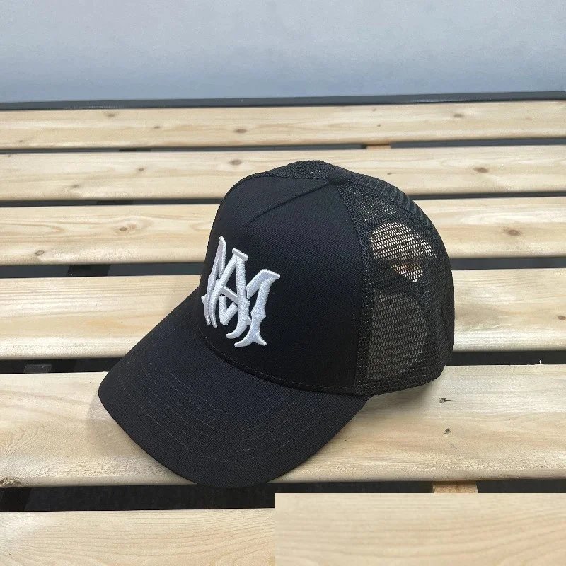 Design Trucker Cap Blue Mesh Back Baseball Cap - 4