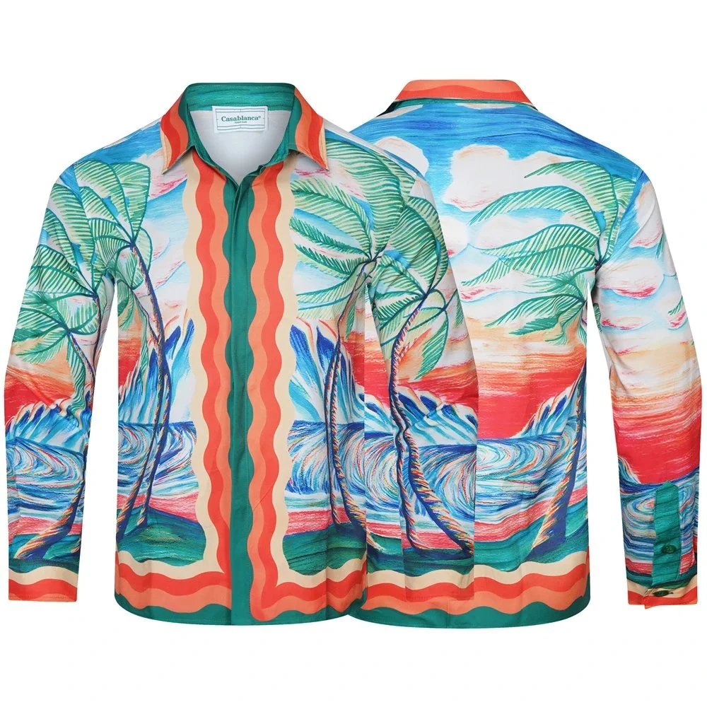 Casablanca Casa Print Long-Sleeve Shirt Multicolor - 26