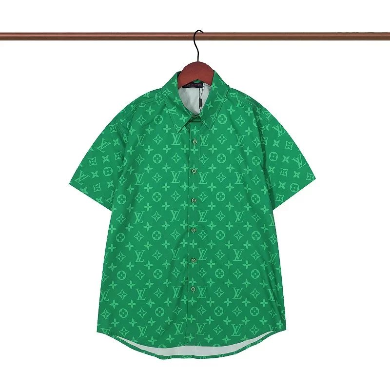 Design Louis Vuitton Logo Print White T-Shirt and Shorts Set Sets - 26