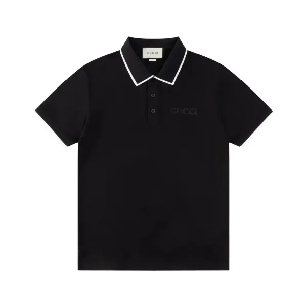 Gucci GG Monogram Print White Polo Polo Shirt - 16
