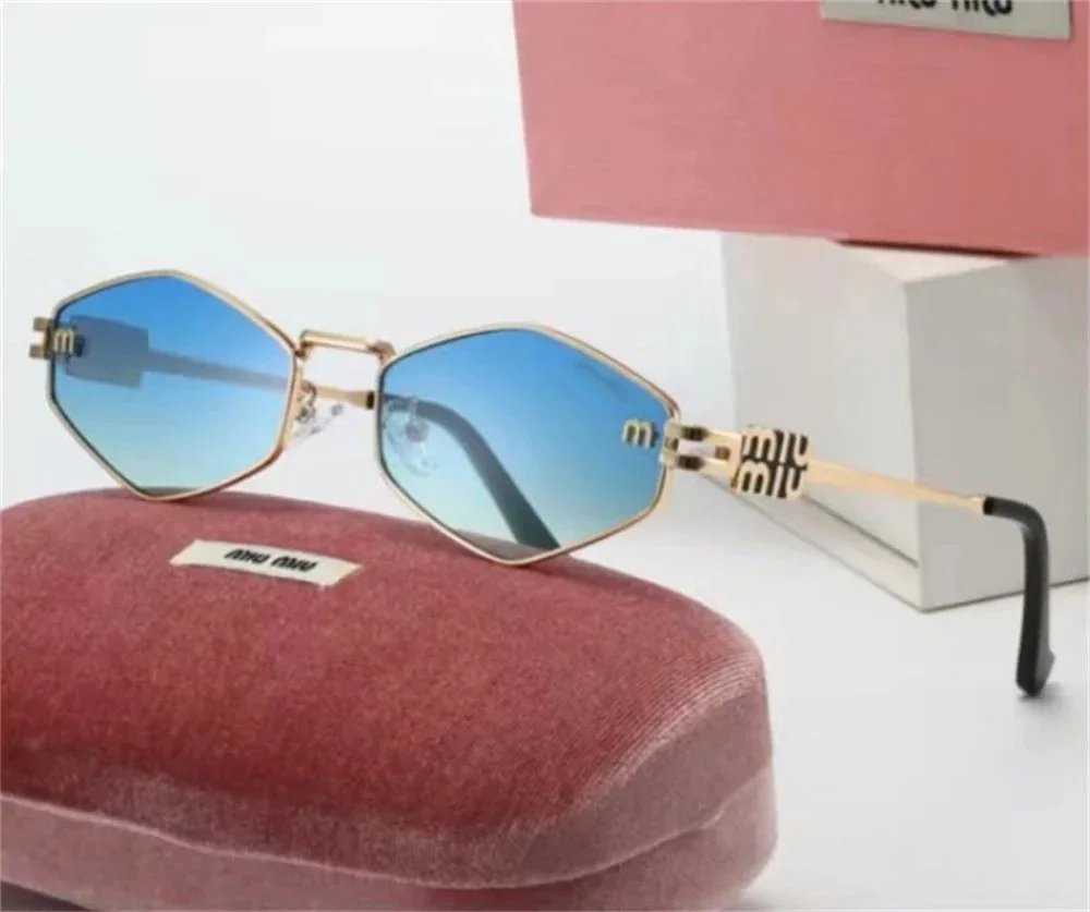 Miu Miu Octagonal Gold-Frame Optical Glasses Eyewear - 24