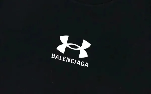 Balenciaga x Under Armour Logo T-Shirt Black - 7