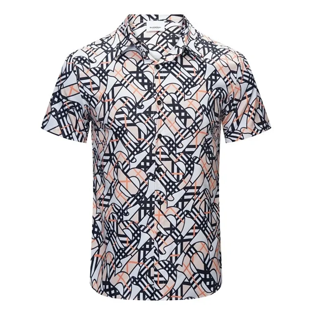 Burberry Shirts Short-Sleeve Check Button-Up Shirt product detail image 18