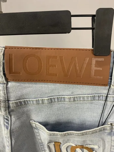 Loewe Anagram Logo Straight-Leg Jeans Dark Wash - 7
