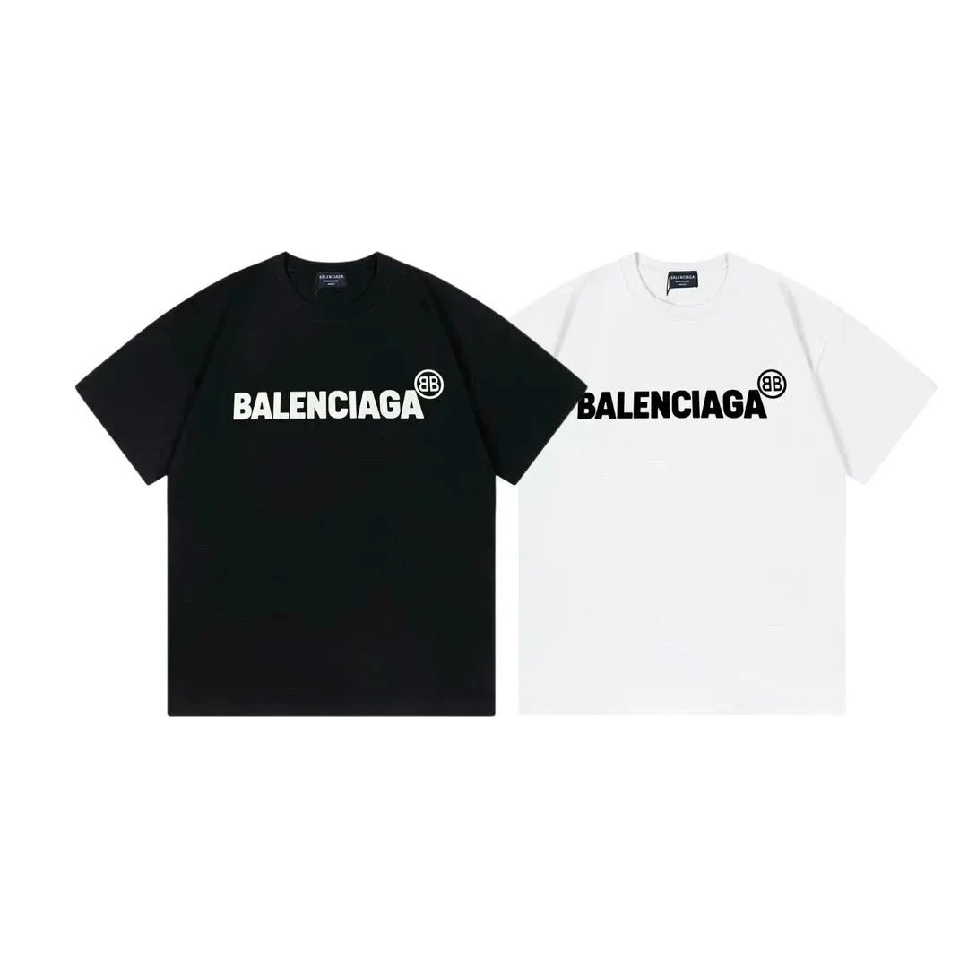 Balenciaga Flame Logo Black T-Shirt - 3