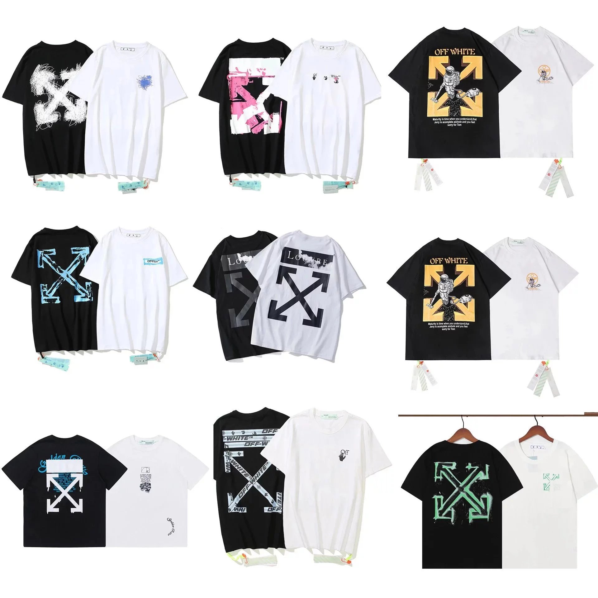 Off-White Arrow Print T-Shirts