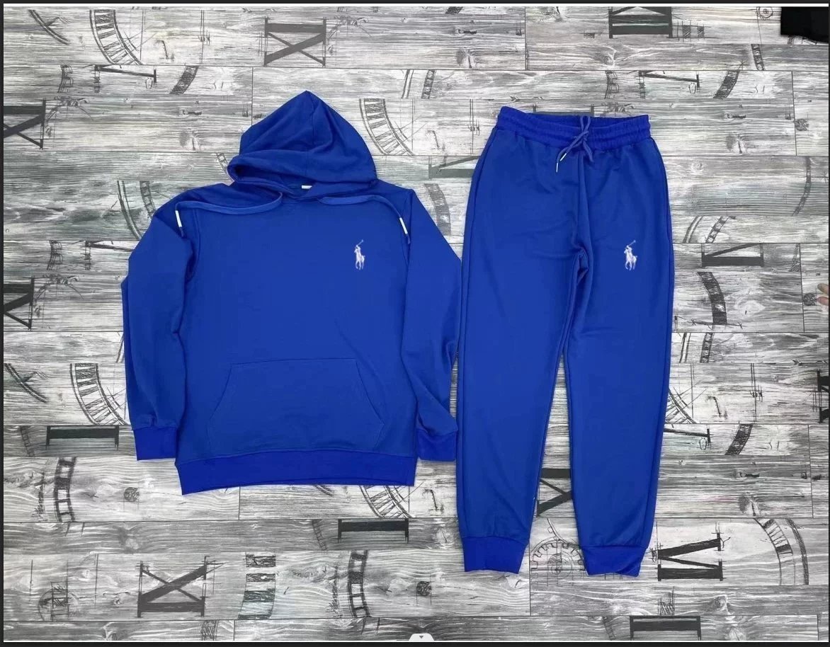 Polo Ralph Lauren Classic Logo Hoodie and Sweatpants Set Gray - 9