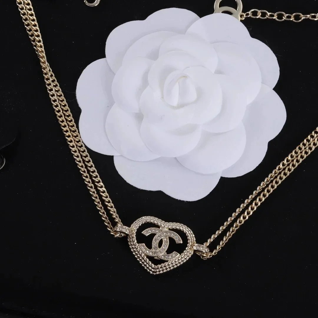 Chanel CC Logo Pave Crystal Snake Chain Bracelet Gold Jewelry - 6