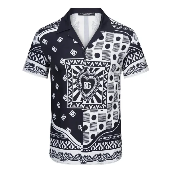 Dolce & Gabbana Embroidered Crest White Shirt - 32